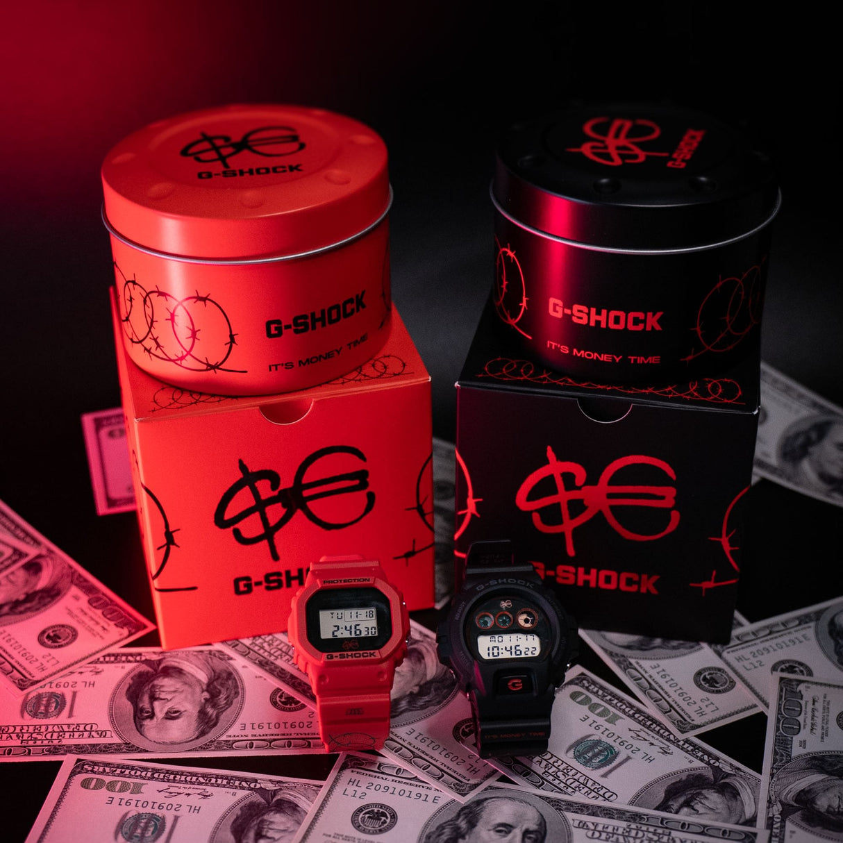 G-Shock Classic 6900 Sfera Ebbasta Rosso Limited Edition