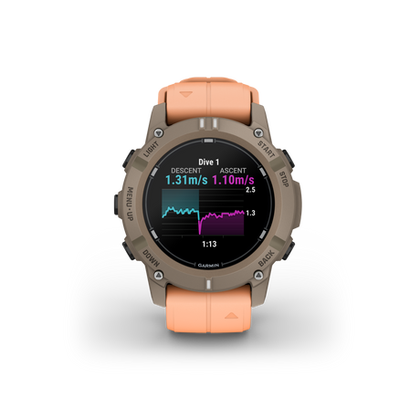Descent™ G2 Paloma con cinturino Shell Pink-Orologi-GARMIN-Gioielleria Granarelli