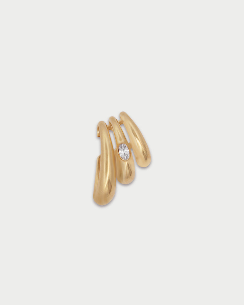 Earcuff Bold Oval Cut
