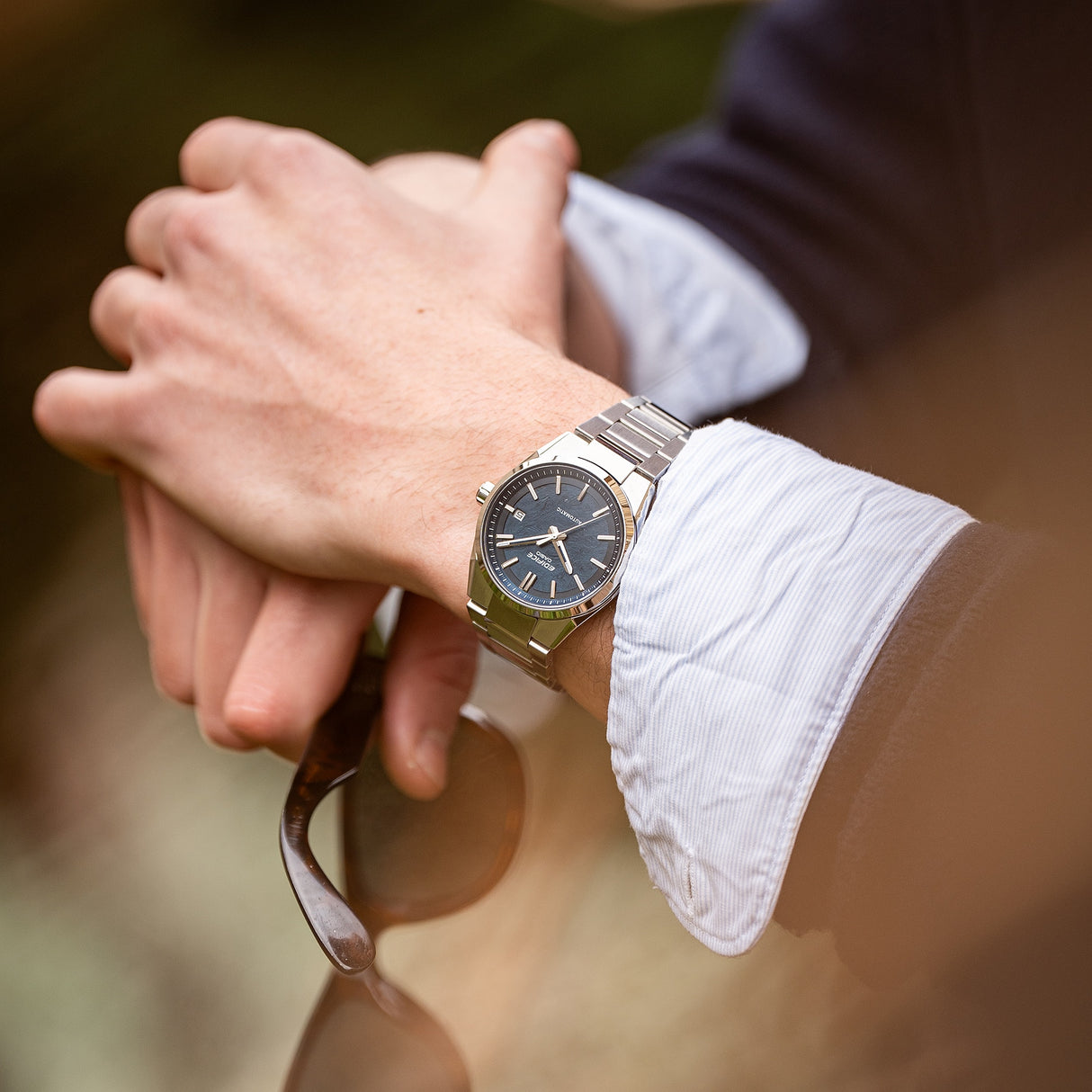 Edifice Automatico Acciaio Blu