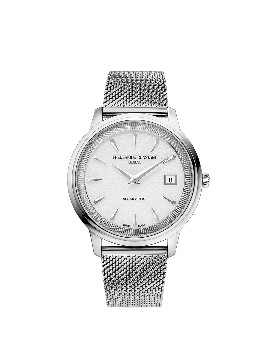 Classics Moneta Solarmetre Bianco Pelle 39mm