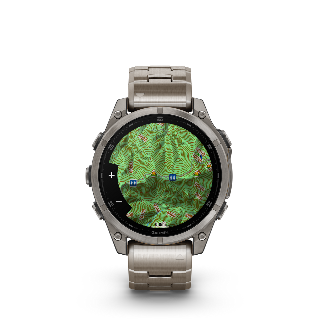 fēnix® 8 - 47 mm, AMOLED Bracciale Titanio-Orologi-GARMIN-Gioielleria Granarelli
