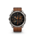 fēnix® 8 - 51 mm, AMOLED Titanio con cinturino in pelle-Orologi-GARMIN-Gioielleria Granarelli
