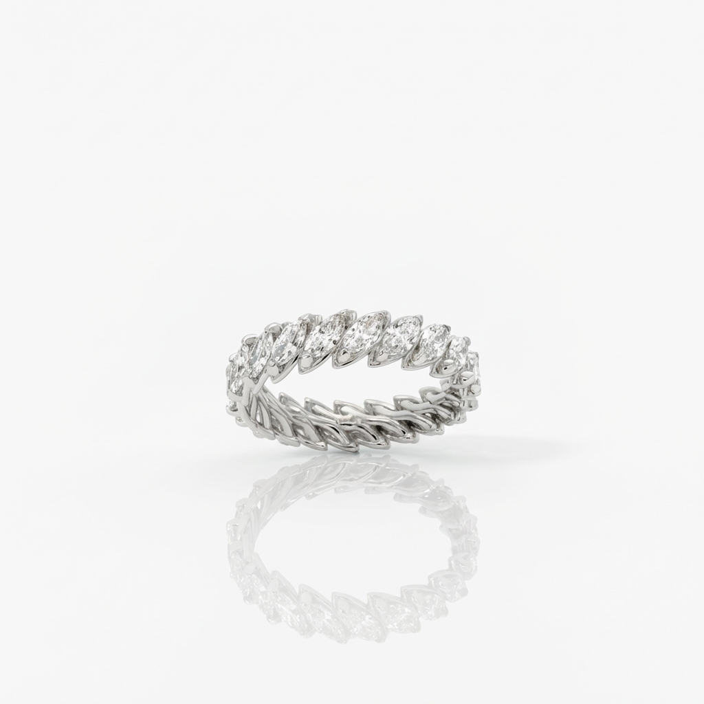 Fedina Girodito in Oro Bianco con Diamanti 2.25kt