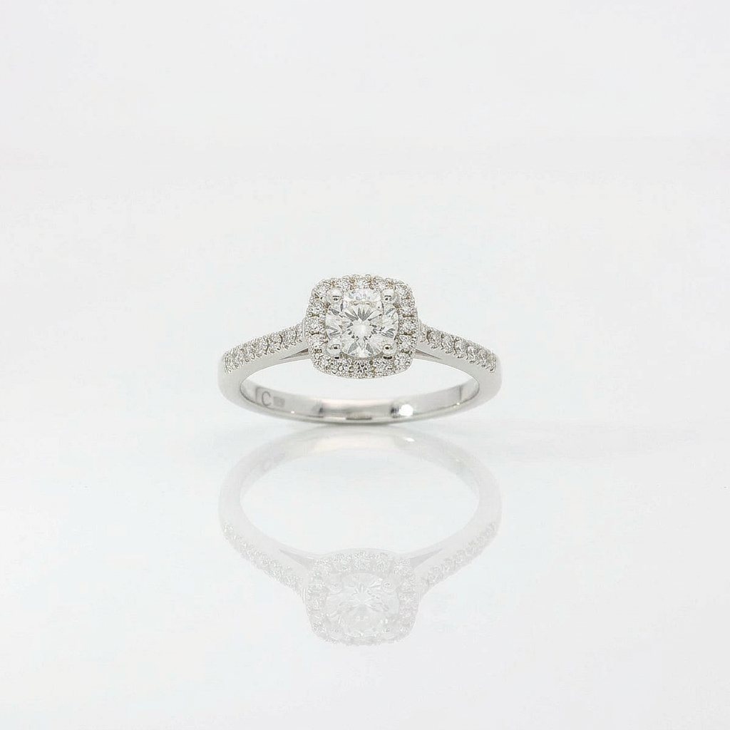 Anello Magic con Diamanti in Oro Bianco
