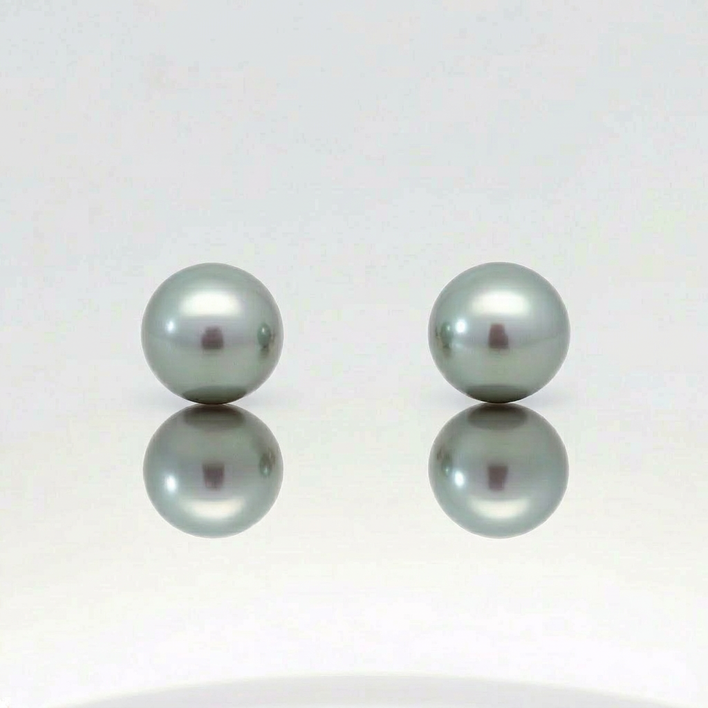 Orecchini Perla Ø 8 mm TAHITI