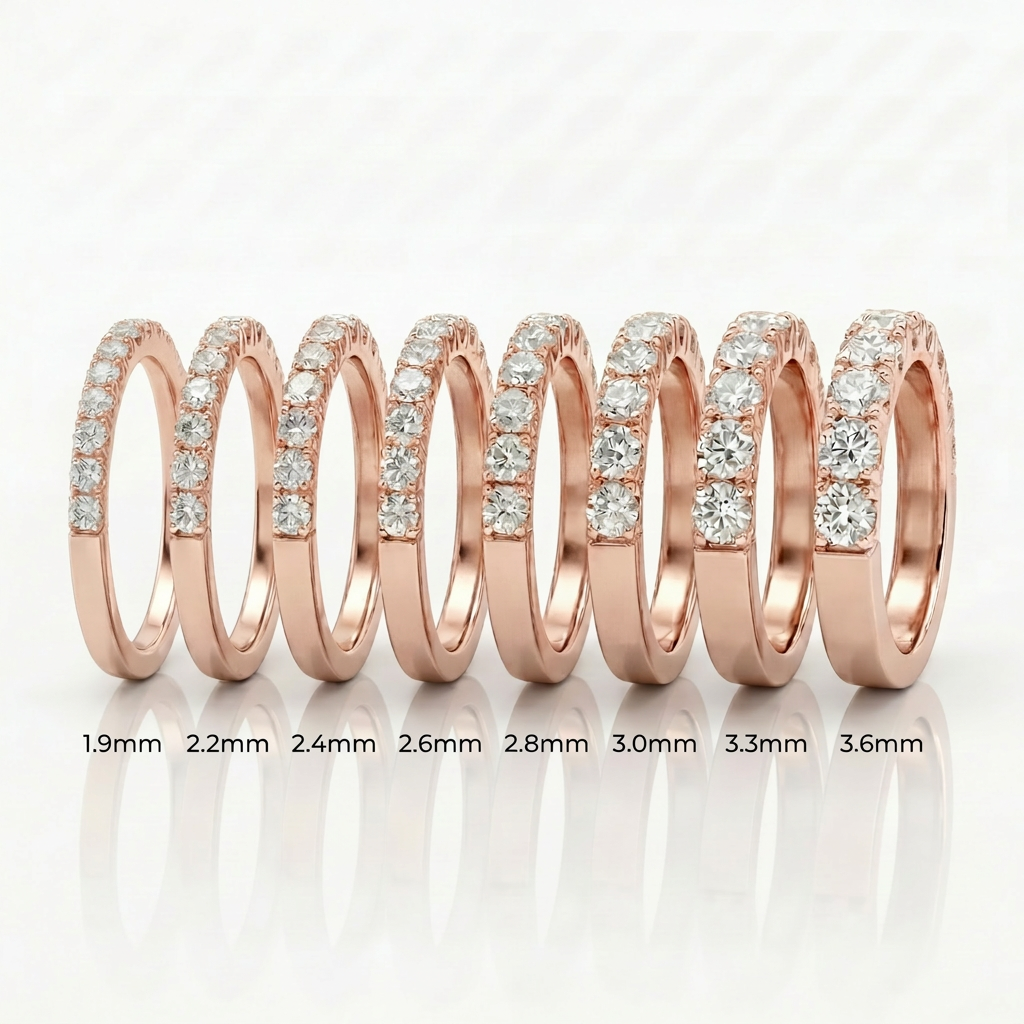 Fedina Half Eternity Diamanti Oro Rosa
