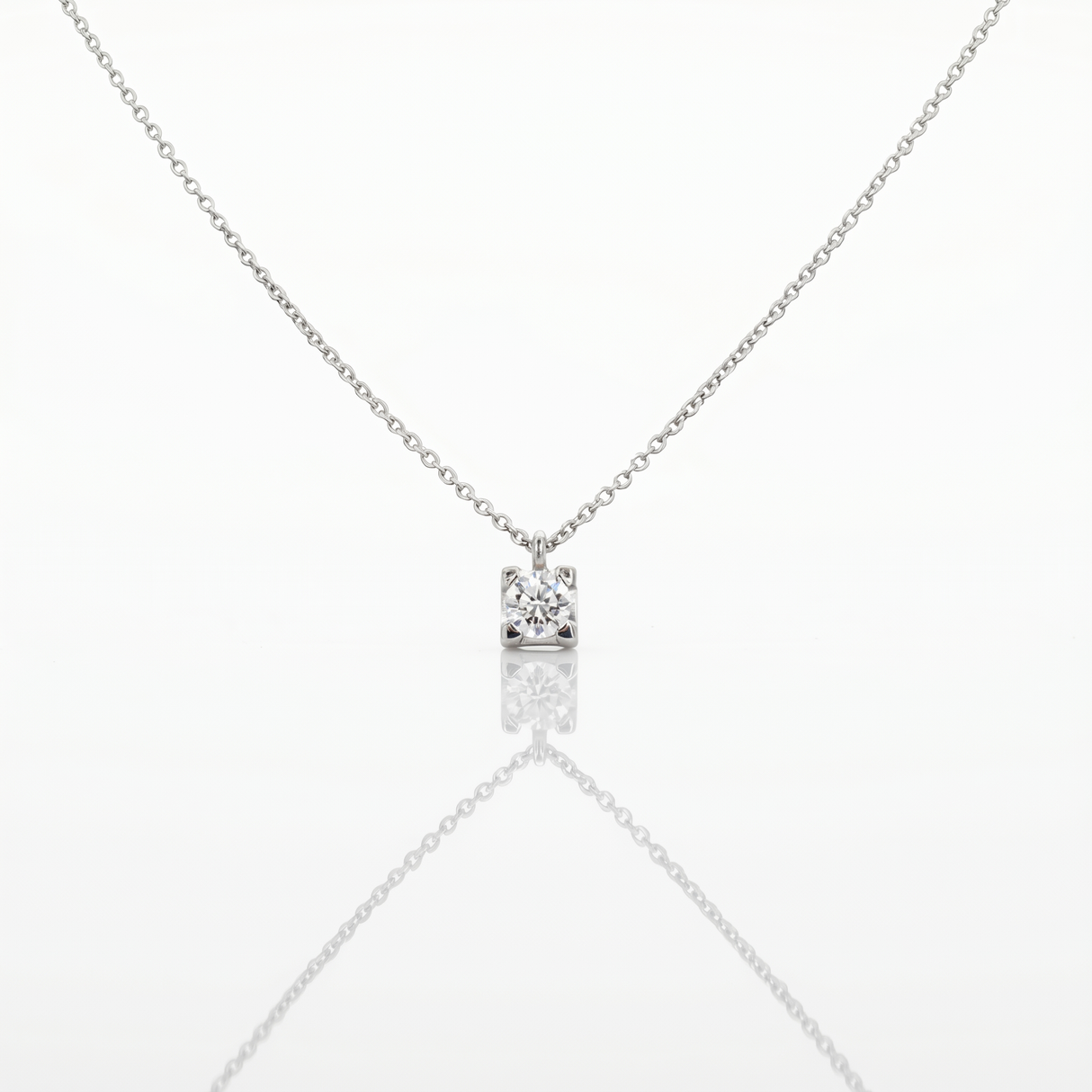 Girocollo Diamante Punto Luce 0.53kt Certificato GIA 1527691325