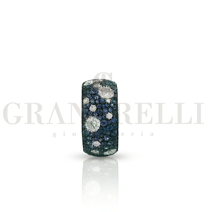 Anello Fascia Zaffiri e Diamanti Crivelli