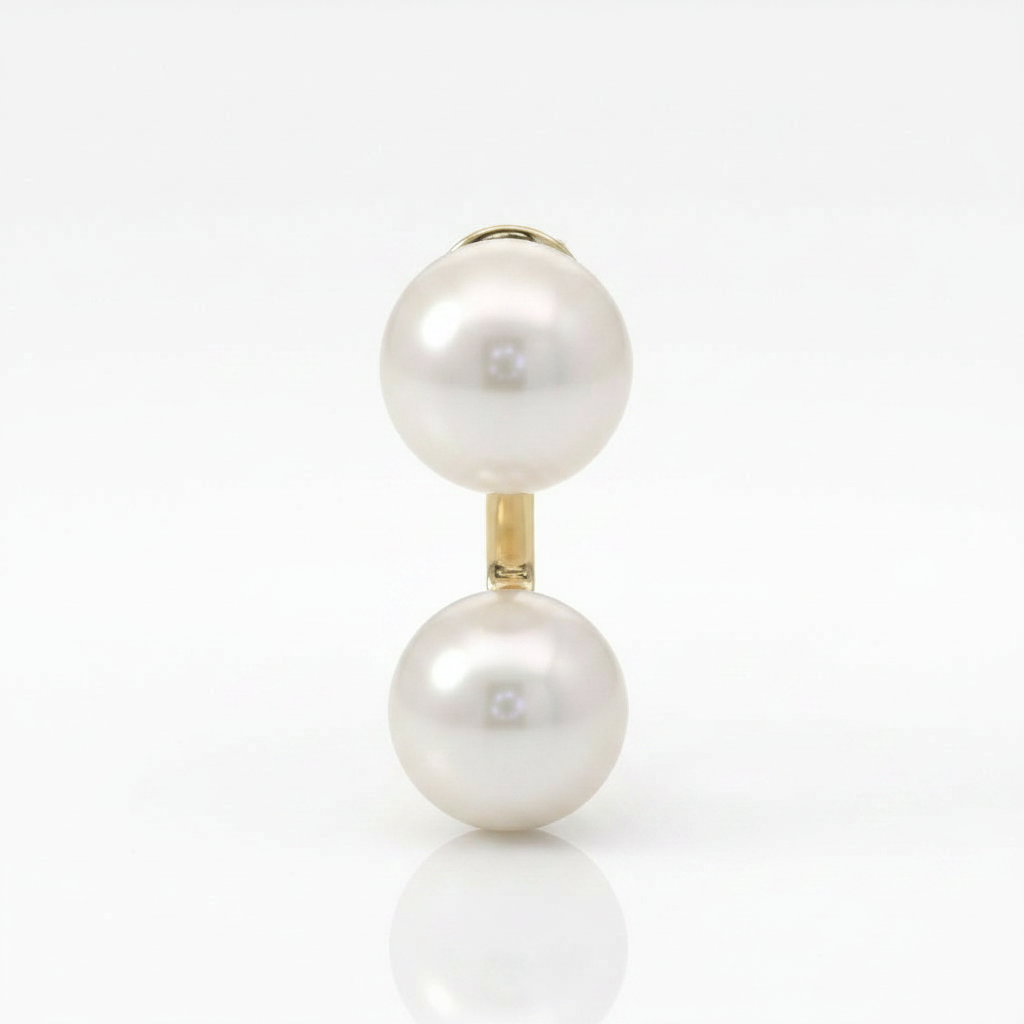 Mono barreet earring pearls