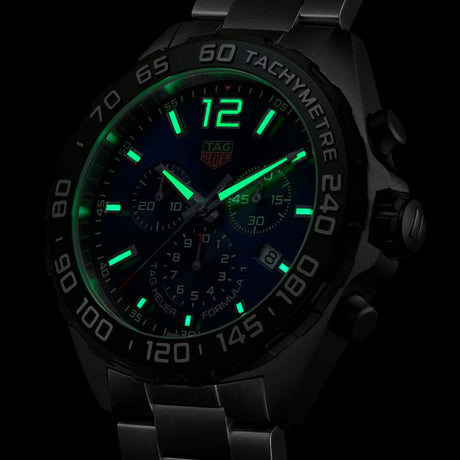 Formula 1 Cronografo Acciaio Blu ghiera Nero-Orologi-TAG HEUER-Gioielleria Granarelli