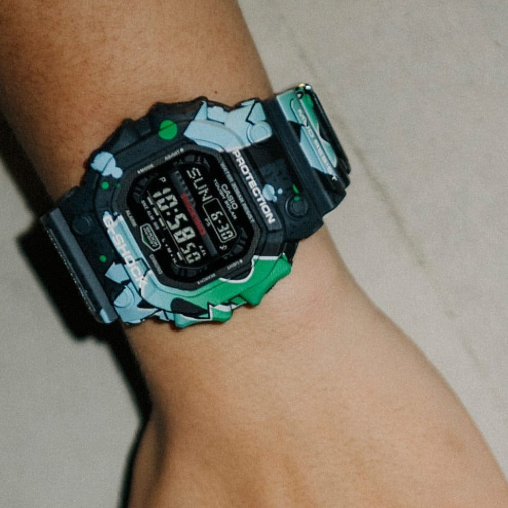 G-Shock Street Spirit Blue and Green-Orologi-CASIO-Gioielleria Granarelli