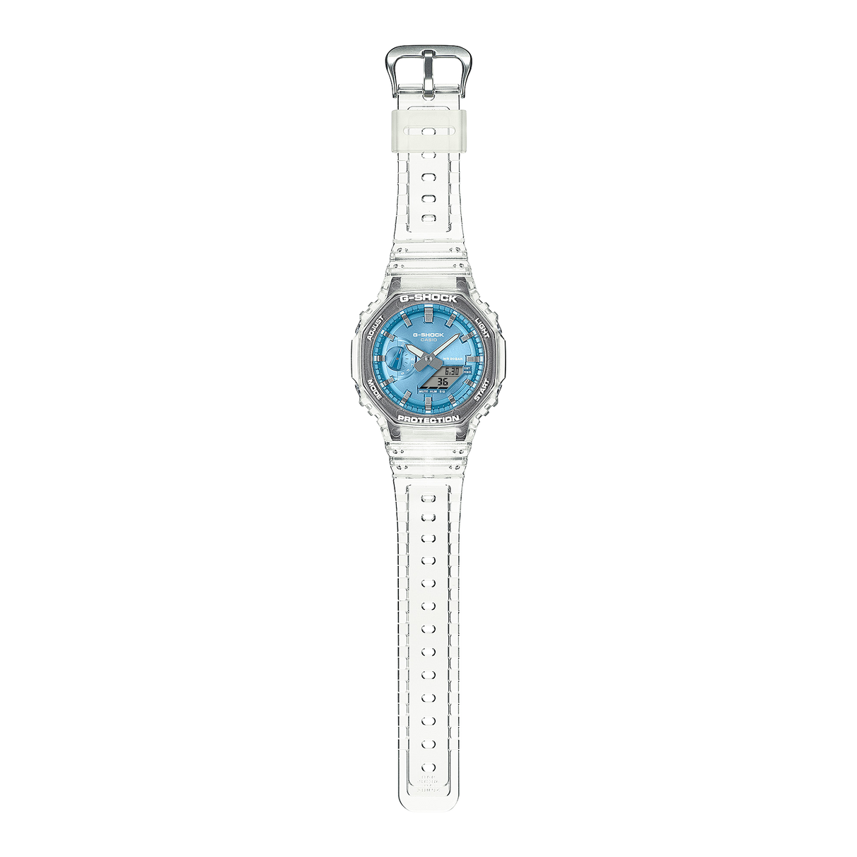 Classic Serie Ga-2100 Trasparente Blu