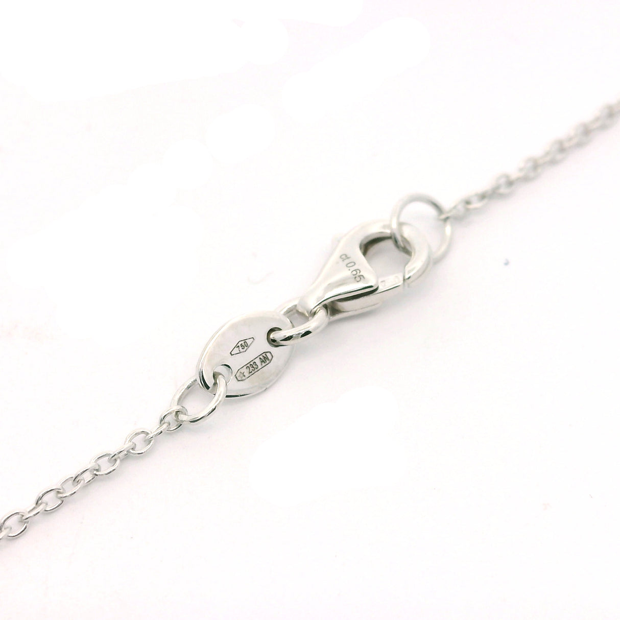 Illusion Diamond Light Point Choker-Halskette aus 0,63 kt Weißgold