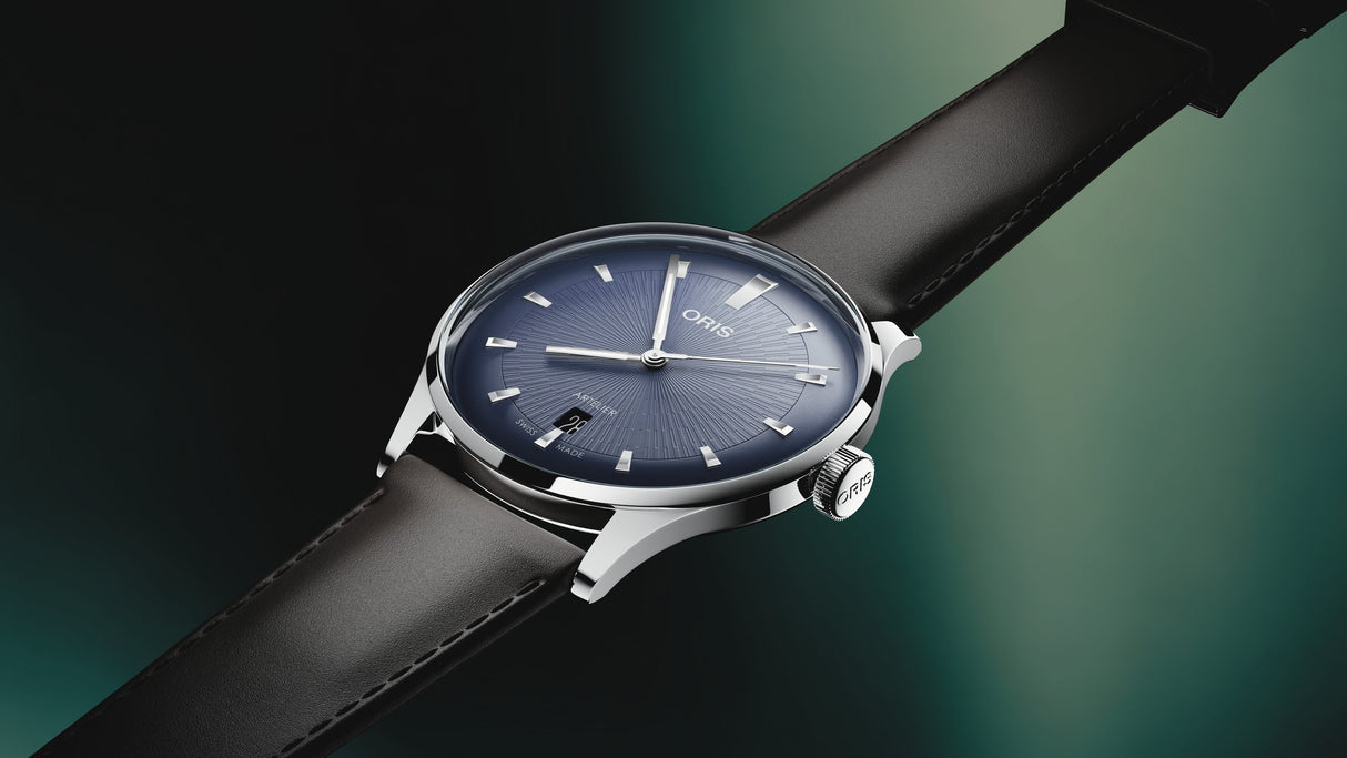 Artelier Date Automatico Blu Pelle 38mm