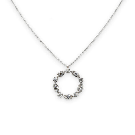 Girocollo Ghirlanda Diamanti in Oro Bianco-Girocolli-CRIVELLI-Gioielleria Granarelli