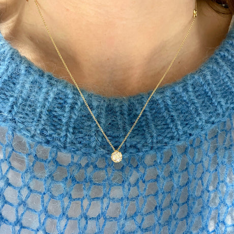 Girocollo Punto Luce Diamante 0.47kt Oro Giallo-Girocolli-RECARLO-Gioielleria Granarelli