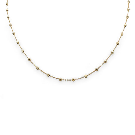 Girocollo Sfere Lisce in Oro Giallo cm 42-Girocolli-GRANARELLI-Gioielleria Granarelli