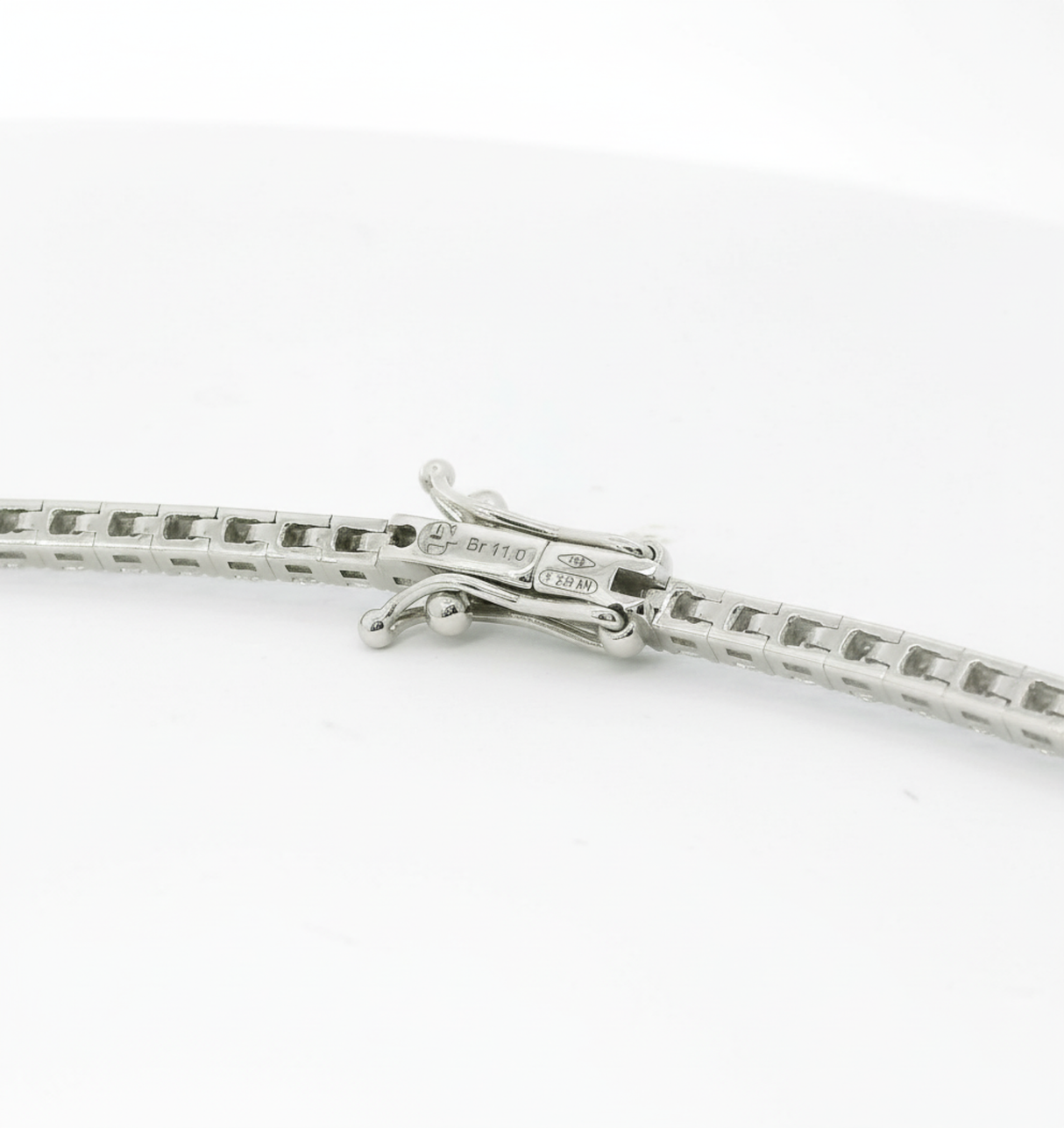 Girocollo Tennis Oro Bianco Diamanti 11.01 kt