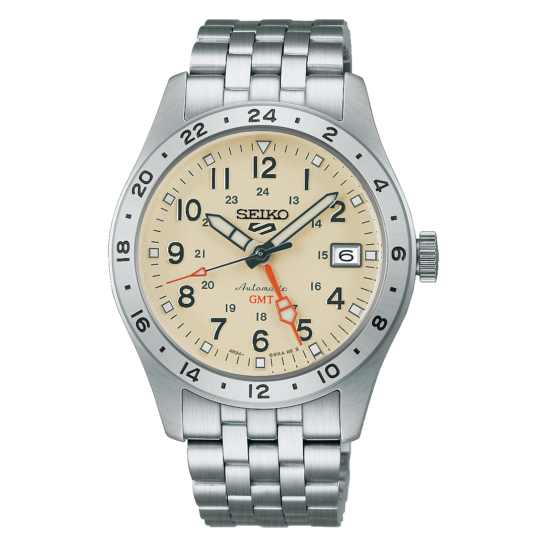 5 Sports Automatico GMT Avorio Acciaio 39mm