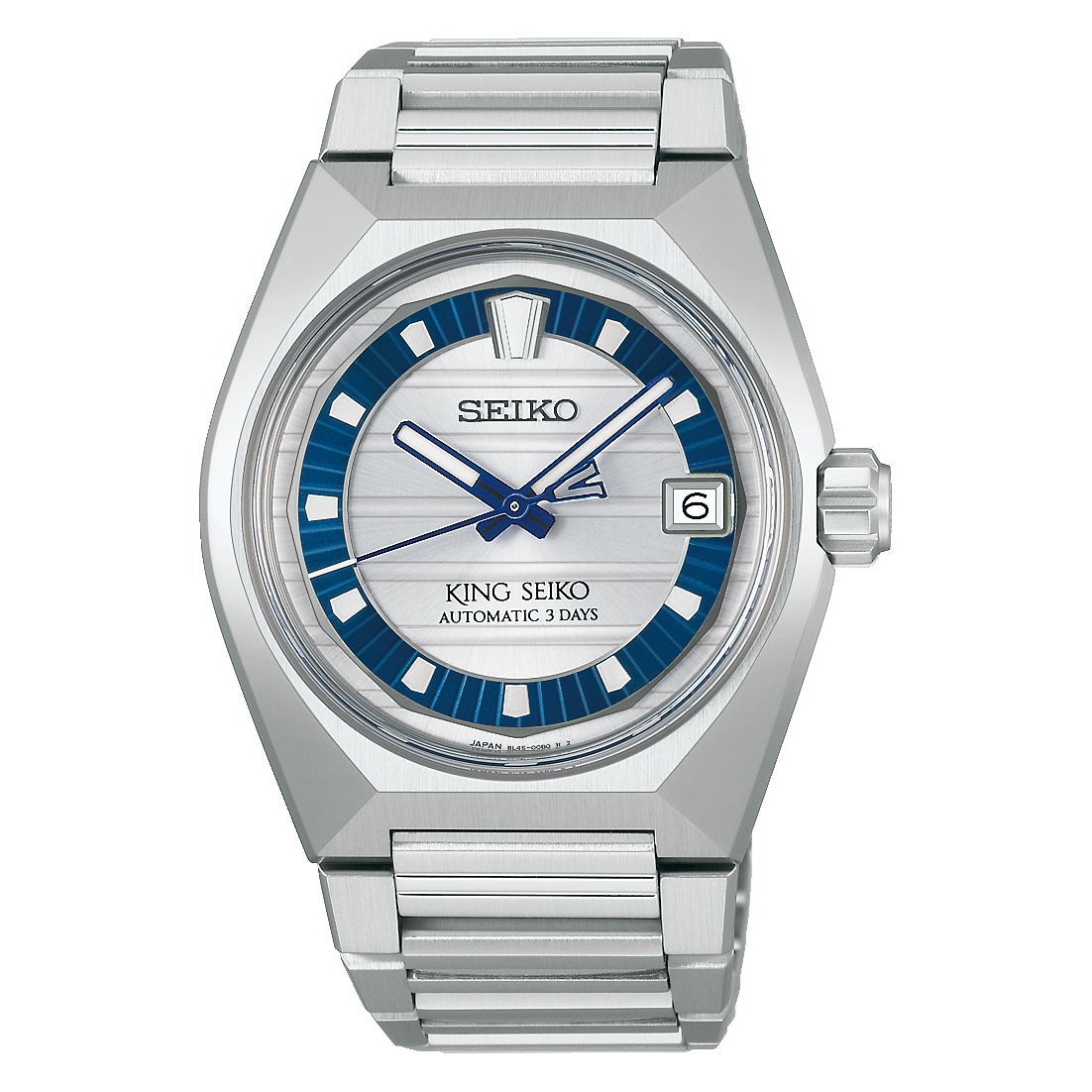 King Seiko Vanac Automatico Bianco/Blu Acciaio 41mm Ediz.Lim.