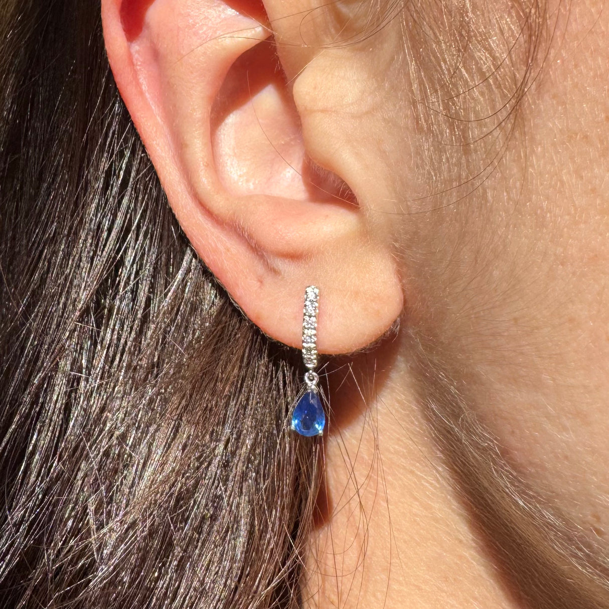 Boucles d'oreilles ovales émeraude
