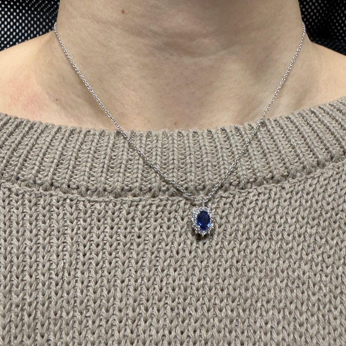 Collier émeraude "DROP"