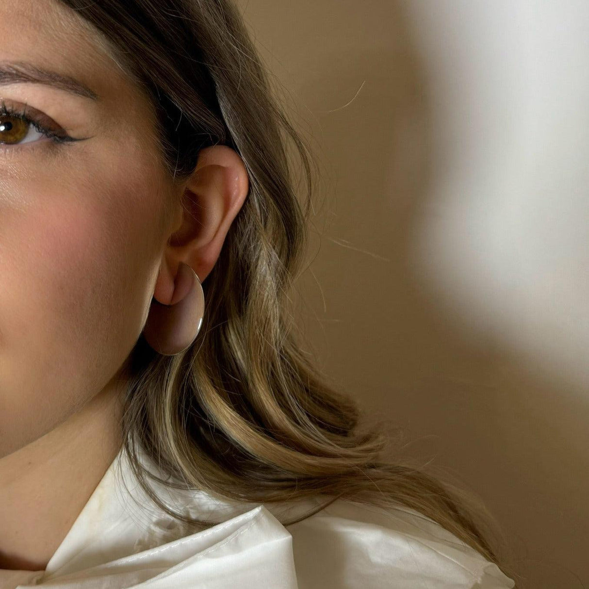 Mono orecchino pacman grande In Argento-Orecchini-GioGio-Gioielleria Granarelli