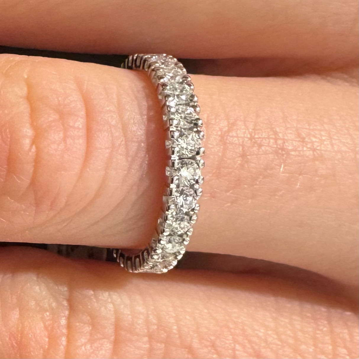 Fedina Girodito Diamanti 1ct in Oro Bianco