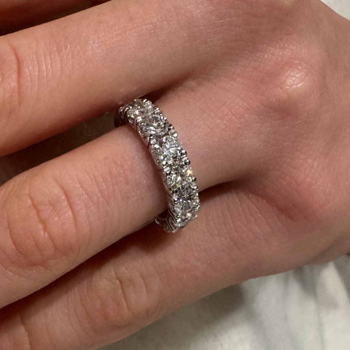 Anello Fedina Eternity Diamanti 4,22kt