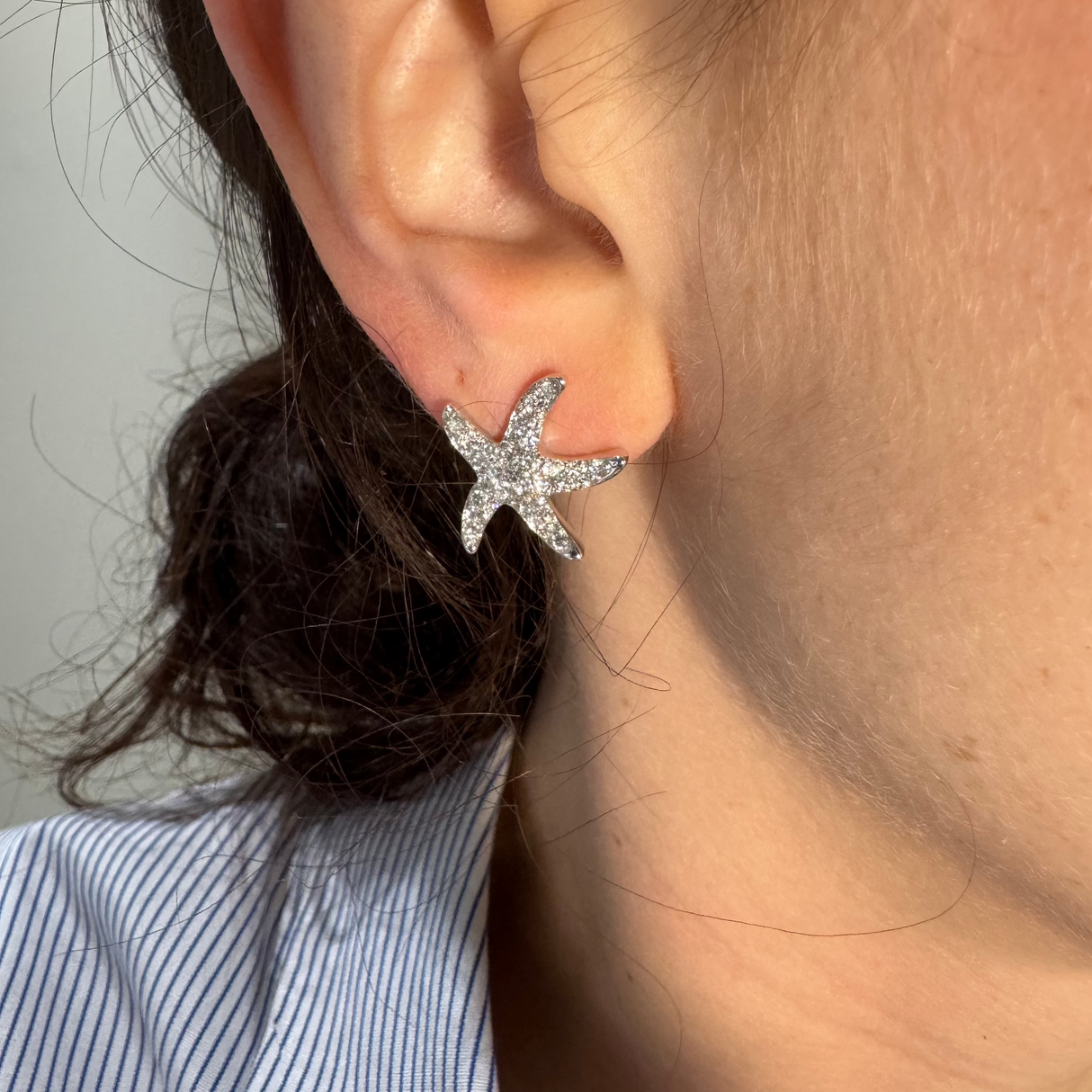 Boccole Fiore with rose gold diamonds