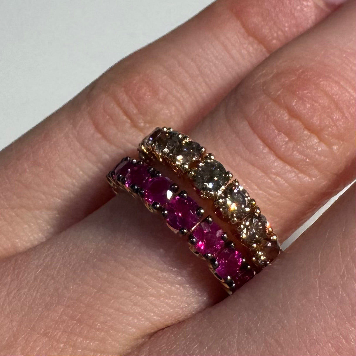 Fedine climb yellow gold and rubies