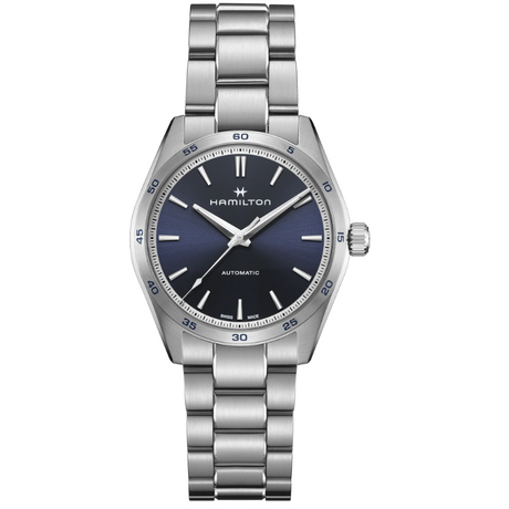 Jazzmaster Performer Automatico Blu Acciaio-Orologi-HAMILTON-Gioielleria Granarelli