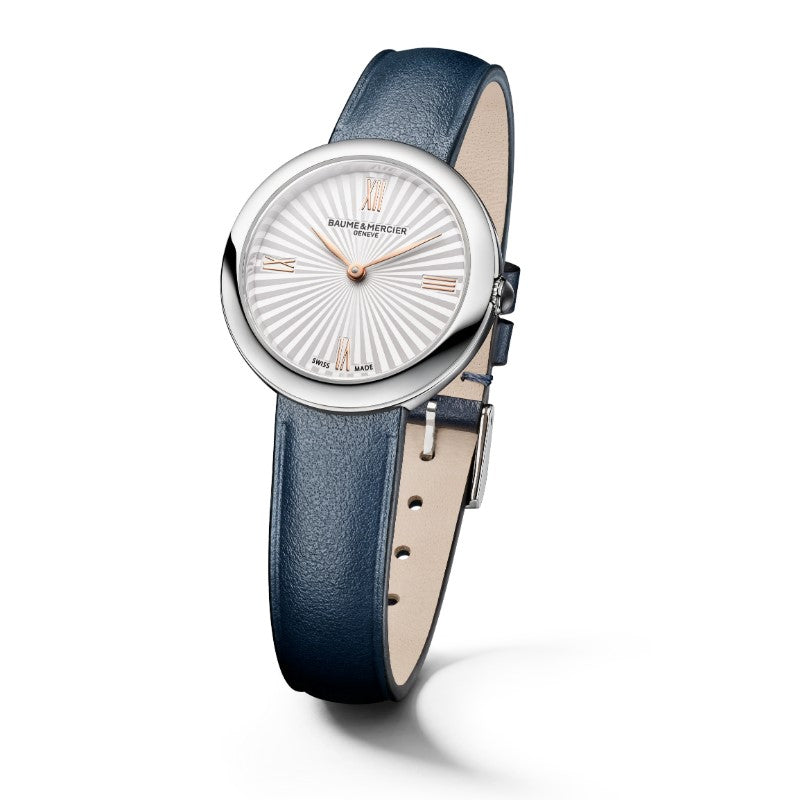 Joia de Baume & Mercier Quarzo Bianco Pelle 28mm 10847