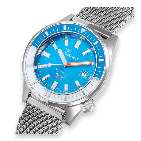 Matic Light Blue Mesh-Orologi-SQUALE-Gioielleria Granarelli