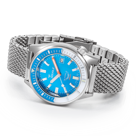 Matic Light Blue Mesh-Orologi-SQUALE-Gioielleria Granarelli