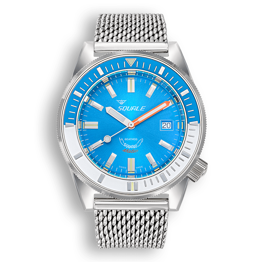 Matic Light Blue Mesh-Orologi-SQUALE-Gioielleria Granarelli