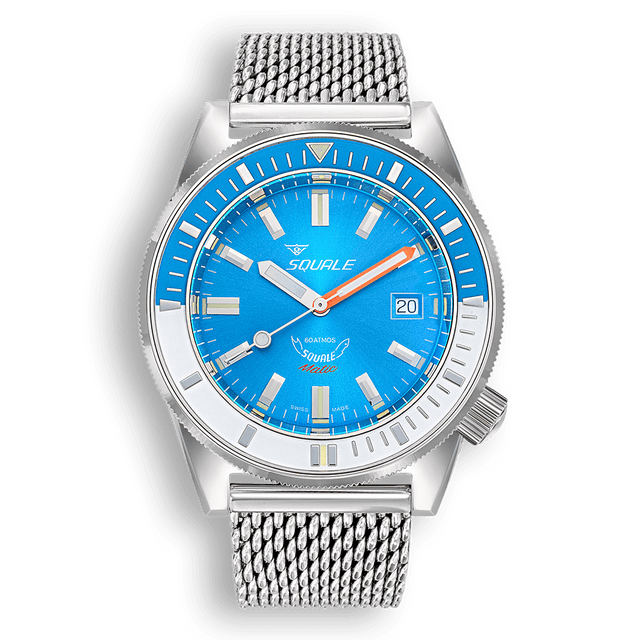 Matic Light Blue Mesh-Orologi-SQUALE-Gioielleria Granarelli
