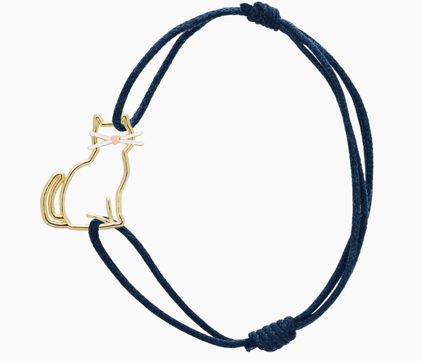 BRACCIALE CORDINO, GATTO CON BAFFI