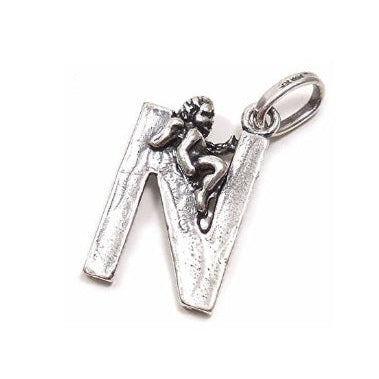 Charme letter n met engel