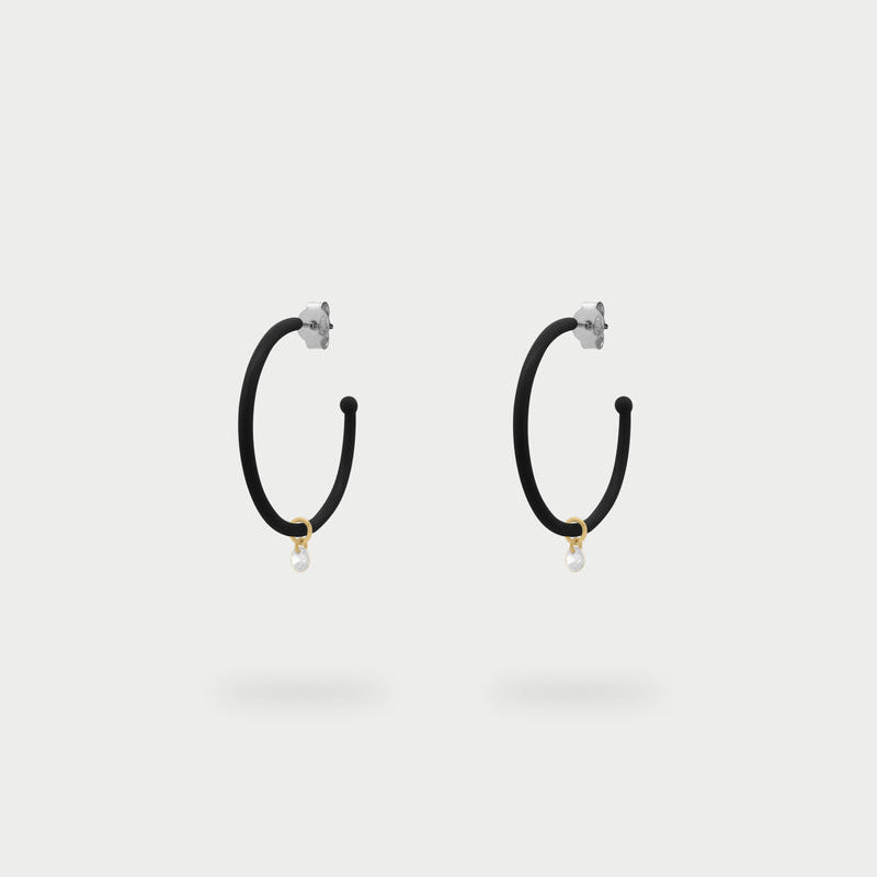 Orecchini hoops medium verniciati