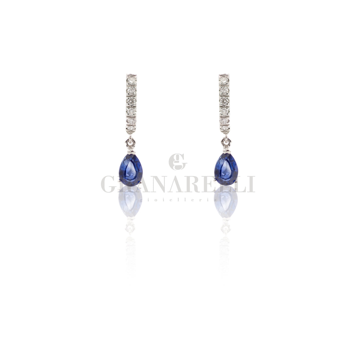 Boucles d'oreilles ovales émeraude
