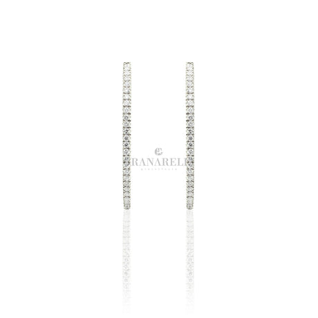 Orecchini Cerchi Di Diamanti In Oro Bianco-Orecchini-CRIVELLI-Gioielleria Granarelli