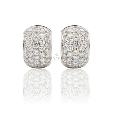 Orecchini Cerchio in oro bianco e Pavè di diamanti-CRIVELLI-234-980-b-Gioielleria Granarelli