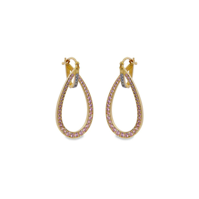 Orecchini Goccia Ovale Rosato-Orecchini-RUE DES MILLE-Gioielleria Granarelli