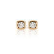 Orecchini Punto luce Diamanti con castone quadrato in Oro Rosa-Orecchini-CRIVELLI-Gioielleria Granarelli