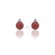 Orecchini corallo con diamanti-Orecchini-GRANARELLI-Gioielleria Granarelli