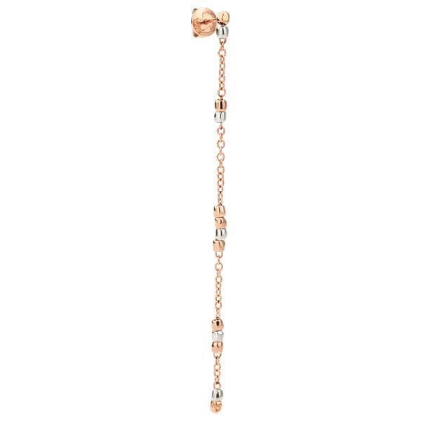 Orecchino pendente donna lungo colore oro con quarzo citrino e amet Orecchino pendente donna lungo colore oro con quarzo citrino e amet