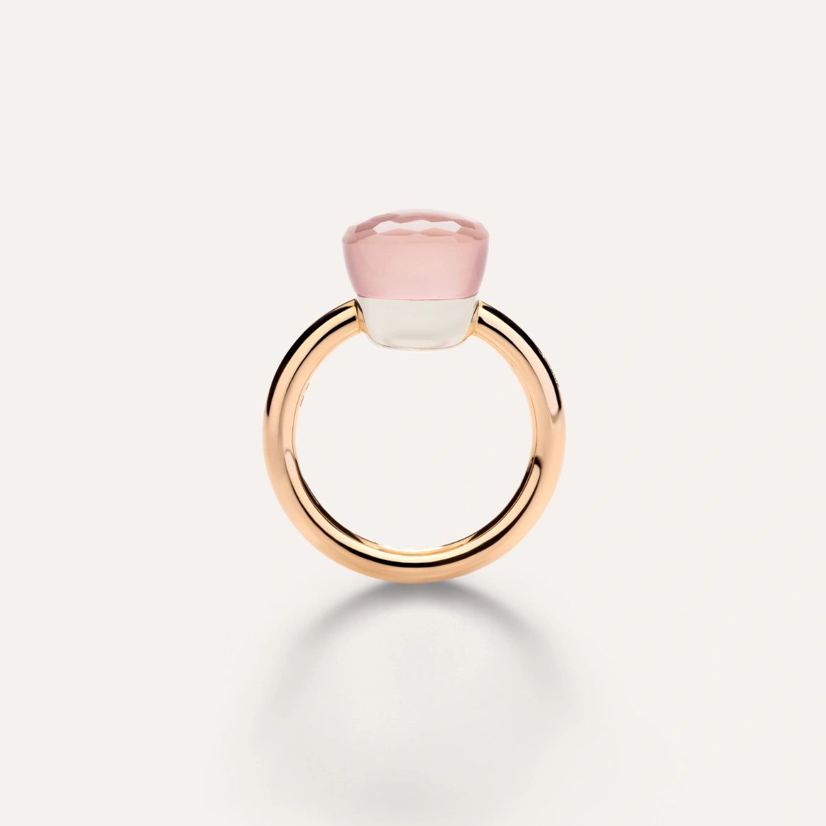 Anello Nudo Classic, Quarzo rosa-Anelli-POMELLATO-Gioielleria Granarelli