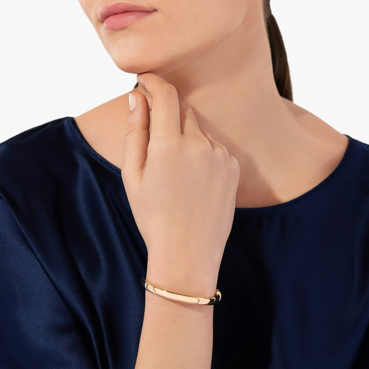 Bracciale Bangle Iconica in Oro Rosa